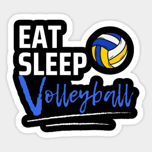 Eat Sleep Volleyball Sticker